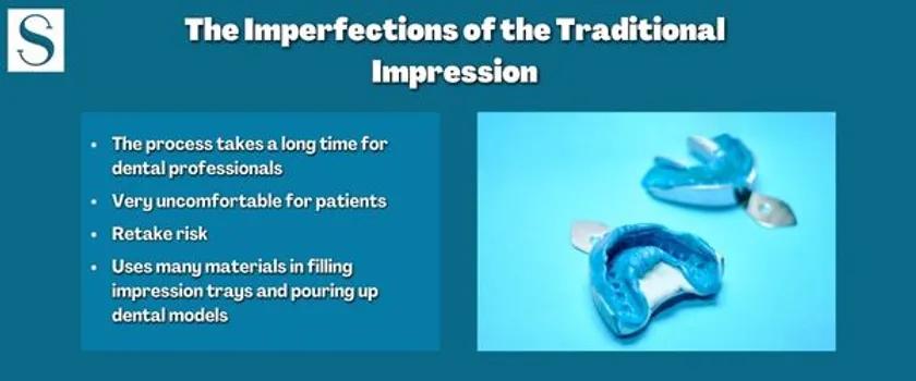 traditional dental impression infographic